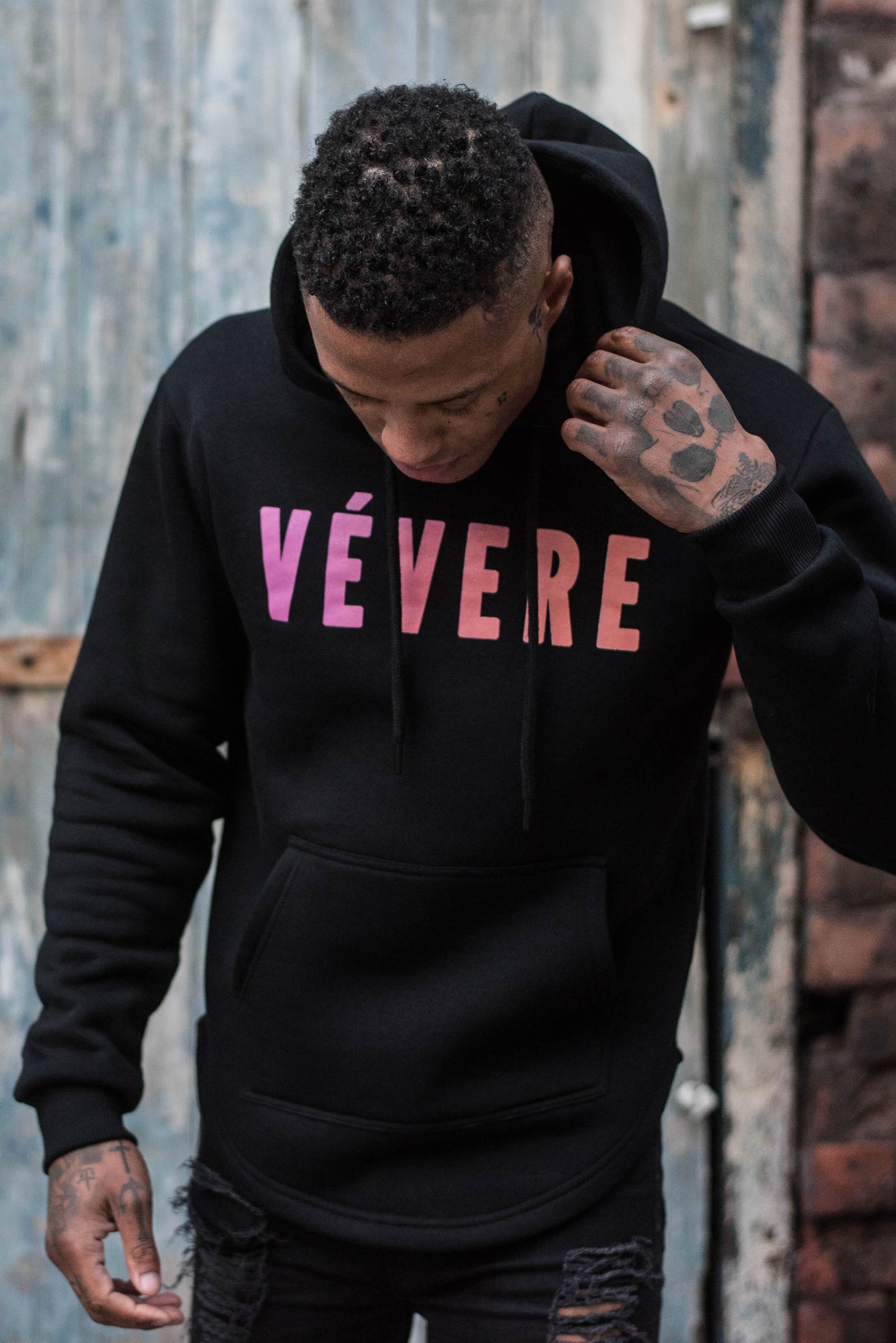 Black Fade Hoodie Hero 2 - Vevere